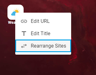 right-click menu on best homepage ever