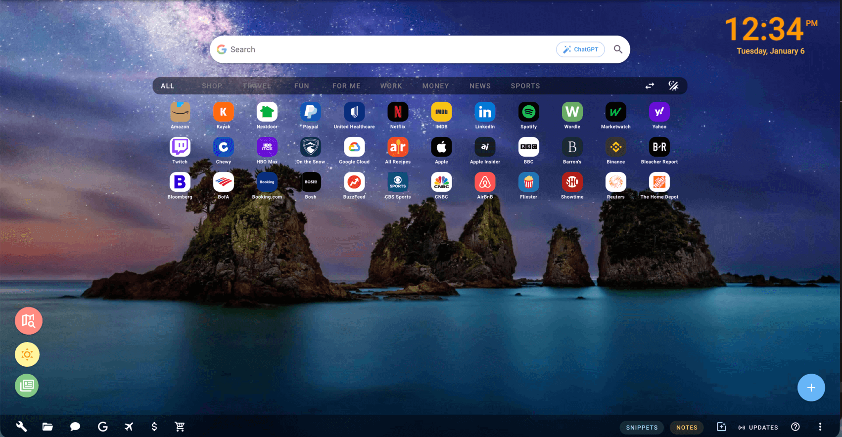 Screenshot of Best Homepage Ever homepage