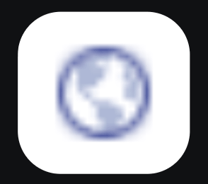 Generic globe icon shown when a website favicon cannot be found